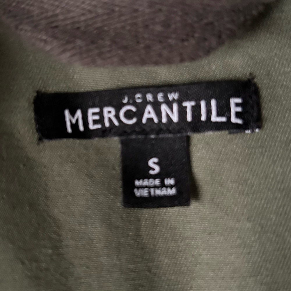 J.CREW Women’s Resin-Coated Twill Field Jacket Olive Size Small - Picture 6 of 10